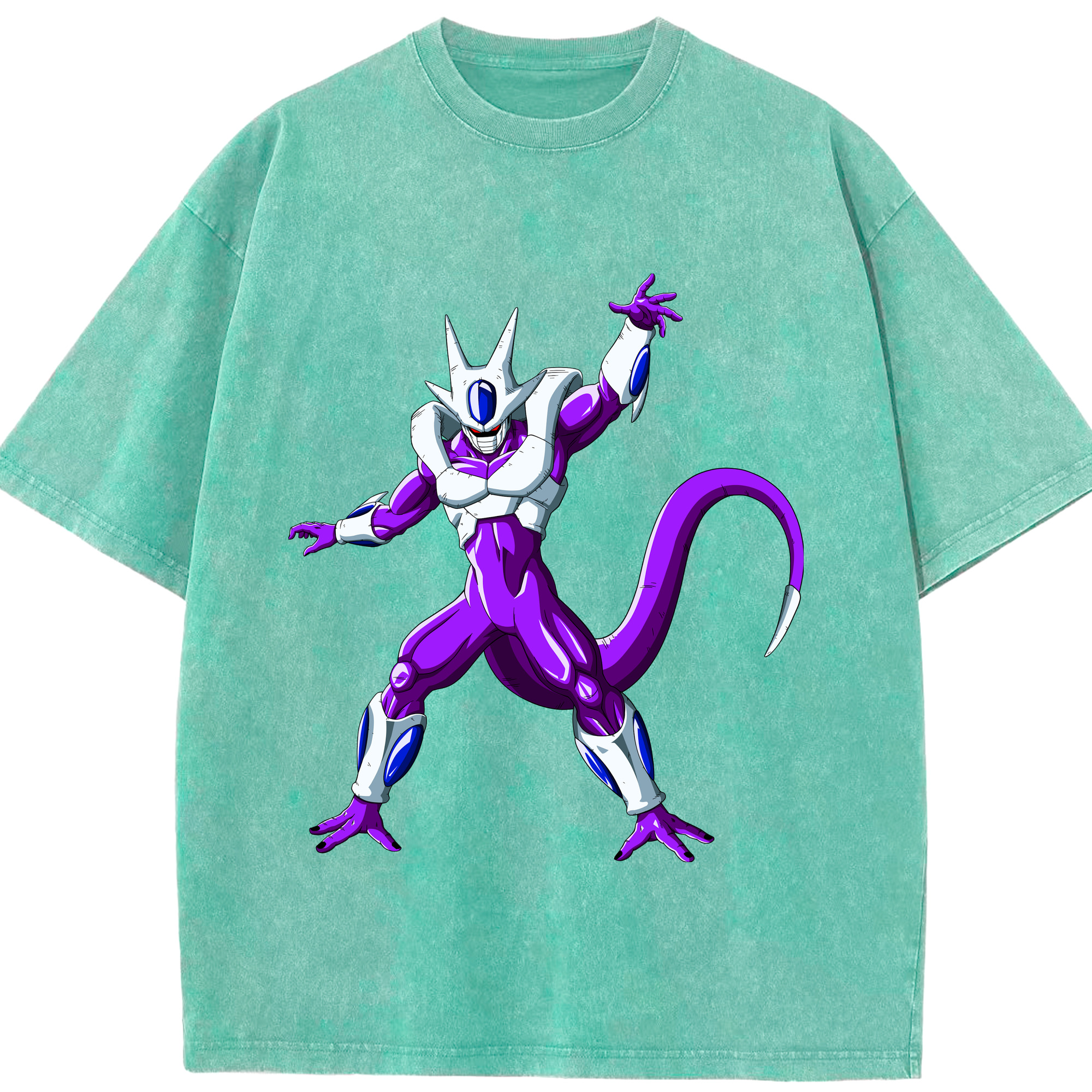 （画像用） ドラゴンボール クウラ DRAGON BALL Cooler Coora 綿100% ヴィンテージ風 半袖Tシャツ（フロントプリント）